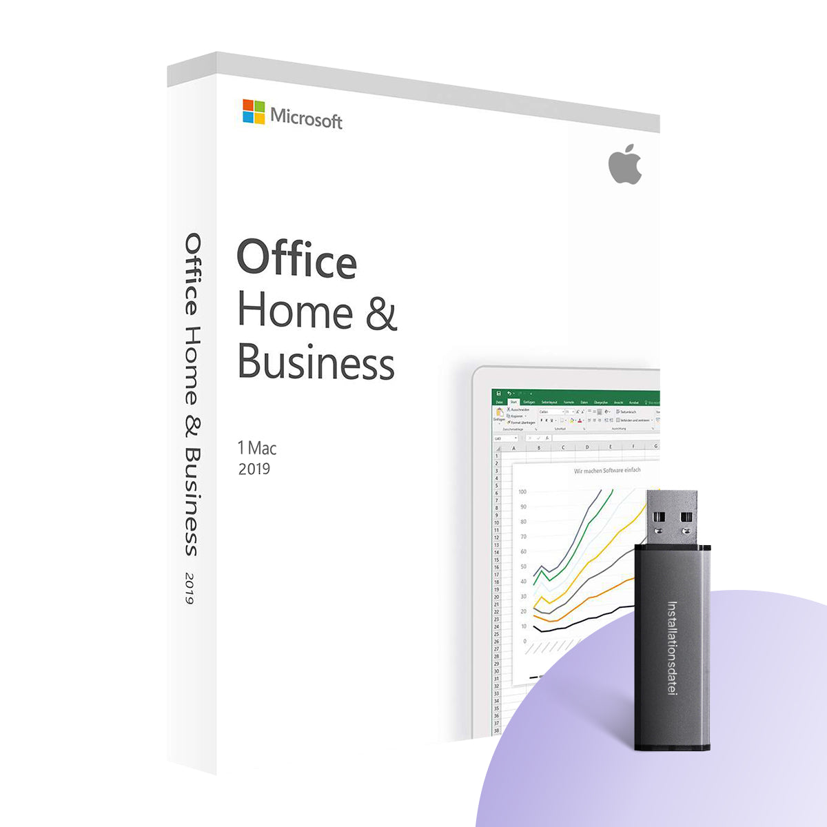 Microsoft Office 2019 Home & Business macOS / +USB